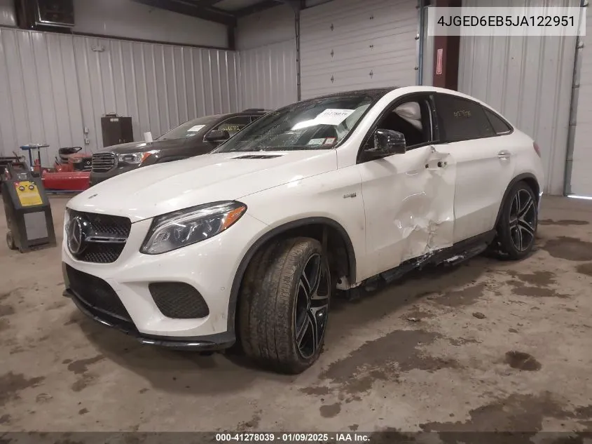 2018 Mercedes-Benz Amg Gle 43 Coupe 4Matic VIN: 4JGED6EB5JA122951 Lot: 41278039
