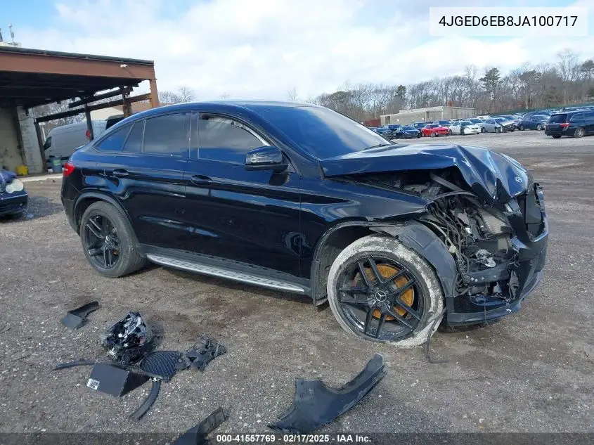 2018 Mercedes-Benz Amg Gle 43 Coupe 4Matic VIN: 4JGED6EB8JA100717 Lot: 41557769