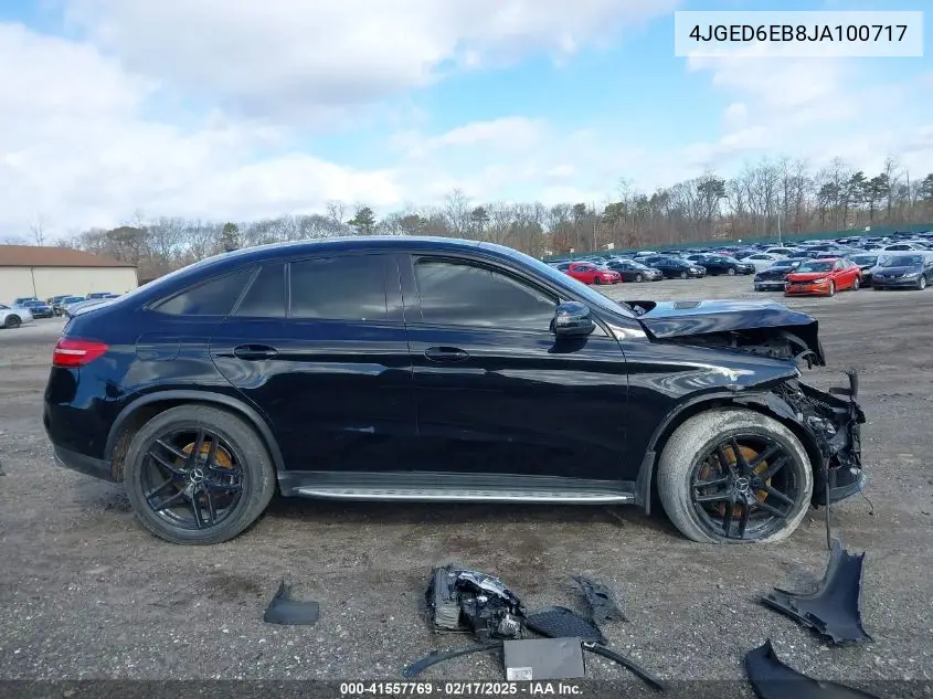 2018 Mercedes-Benz Amg Gle 43 Coupe 4Matic VIN: 4JGED6EB8JA100717 Lot: 41557769