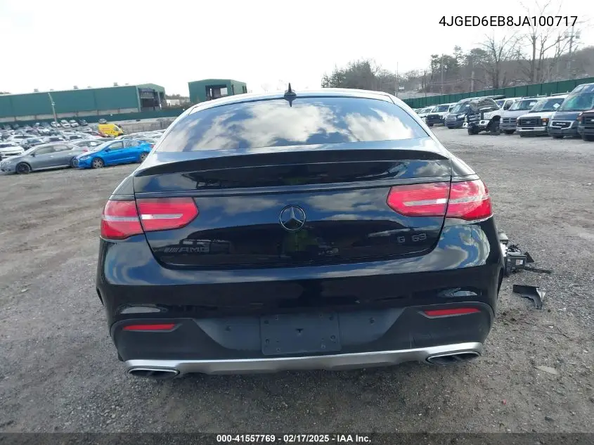 2018 Mercedes-Benz Amg Gle 43 Coupe 4Matic VIN: 4JGED6EB8JA100717 Lot: 41557769