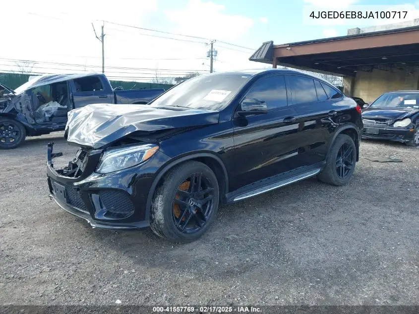 2018 Mercedes-Benz Amg Gle 43 Coupe 4Matic VIN: 4JGED6EB8JA100717 Lot: 41557769