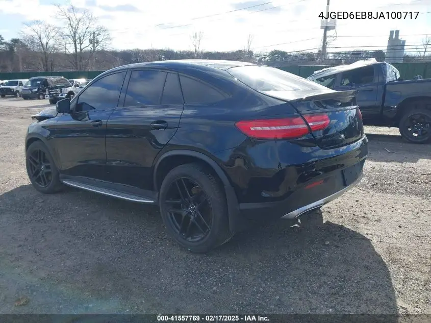 2018 Mercedes-Benz Amg Gle 43 Coupe 4Matic VIN: 4JGED6EB8JA100717 Lot: 41557769