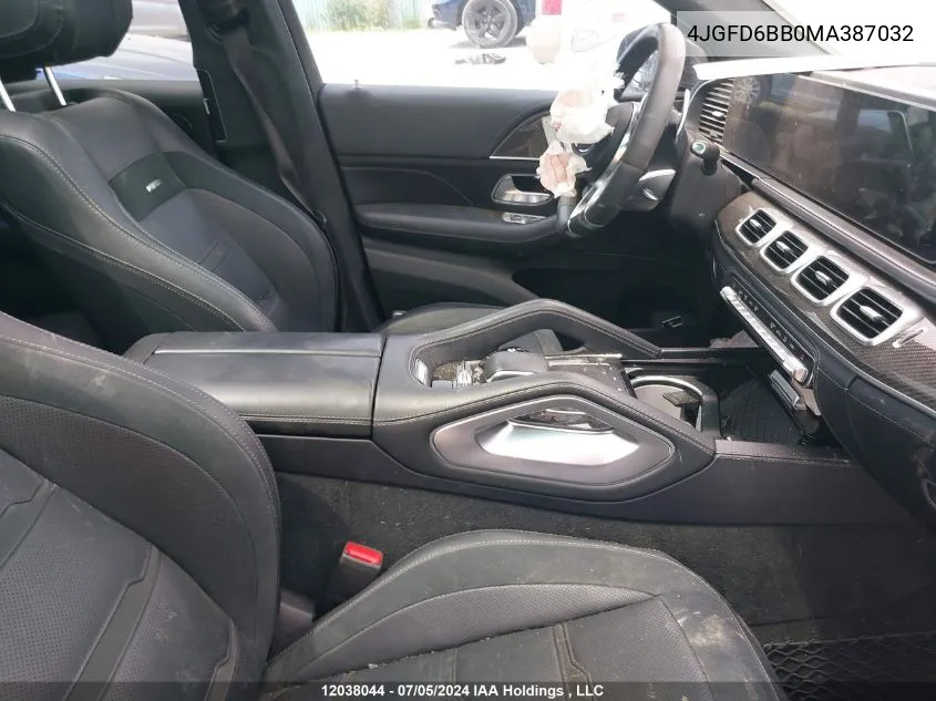 2021 Mercedes-Benz Gle Coupe Amg 53 4Matic VIN: 4JGFD6BB0MA387032 Lot: 12038044