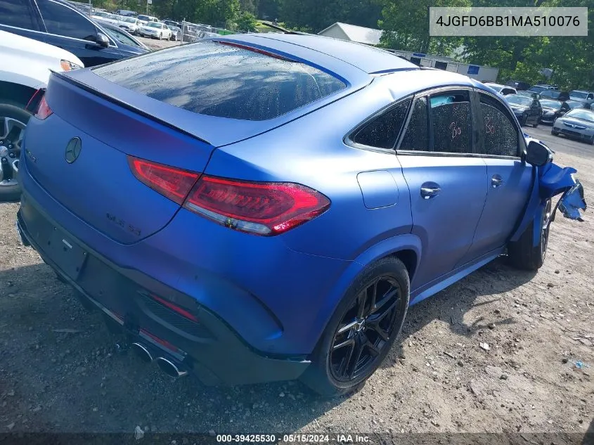 2021 Mercedes-Benz Amg Gle 53 Coupe 4Matic VIN: 4JGFD6BB1MA510076 Lot: 39425530