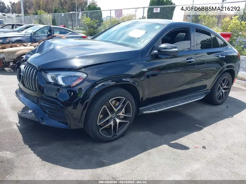 2021 Mercedes-Benz Amg Gle 53 Coupe 4Matic VIN: 4JGFD6BB5MA216292 Lot: 42030768