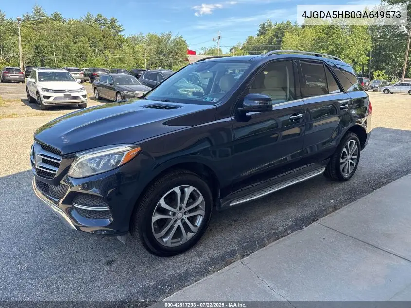 2016 Mercedes-Benz Gle 350 4Matic VIN: 4JGDA5HB0GA649573 Lot: 42817293