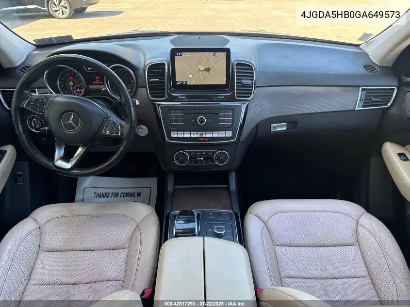 2016 Mercedes-Benz Gle 350 4Matic VIN: 4JGDA5HB0GA649573 Lot: 42817293