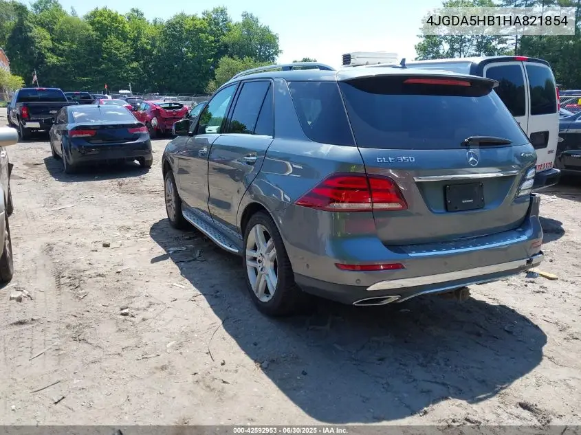 2017 Mercedes-Benz Gle 350 4Matic VIN: 4JGDA5HB1HA821854 Lot: 42592953