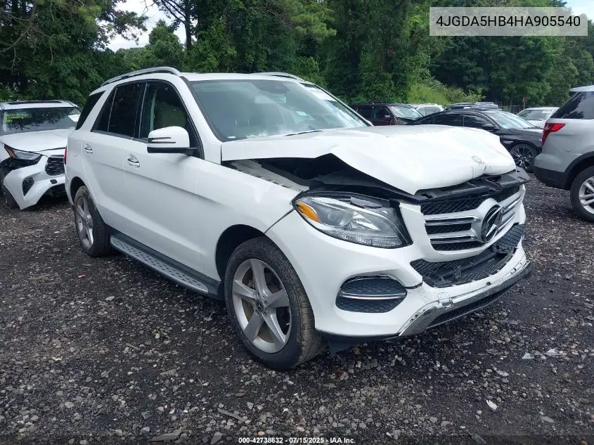 4JGDA5HB4HA905540 2017 Mercedes-Benz Gle 350 4Matic