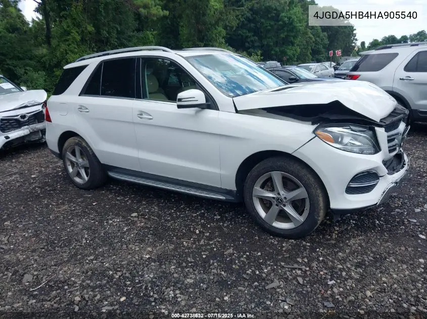 4JGDA5HB4HA905540 2017 Mercedes-Benz Gle 350 4Matic