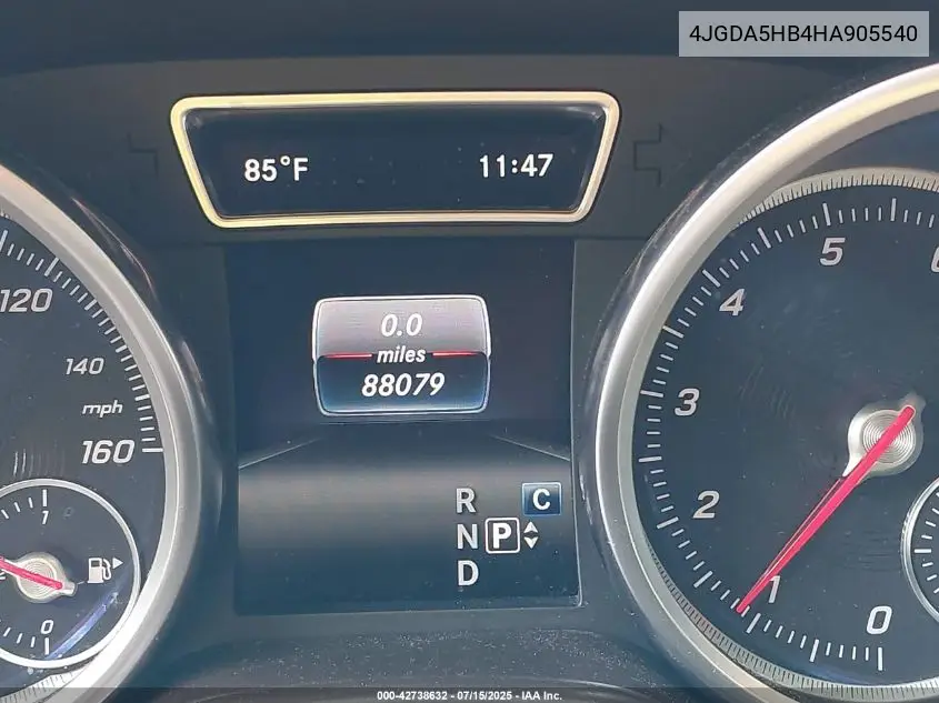4JGDA5HB4HA905540 2017 Mercedes-Benz Gle 350 4Matic