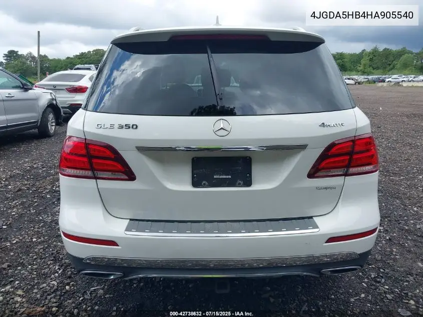 4JGDA5HB4HA905540 2017 Mercedes-Benz Gle 350 4Matic