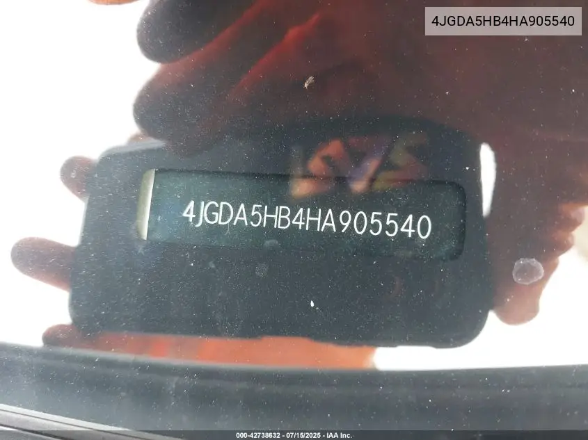 4JGDA5HB4HA905540 2017 Mercedes-Benz Gle 350 4Matic