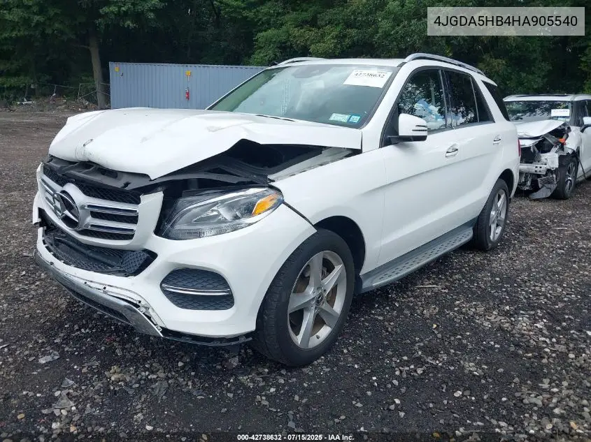 4JGDA5HB4HA905540 2017 Mercedes-Benz Gle 350 4Matic