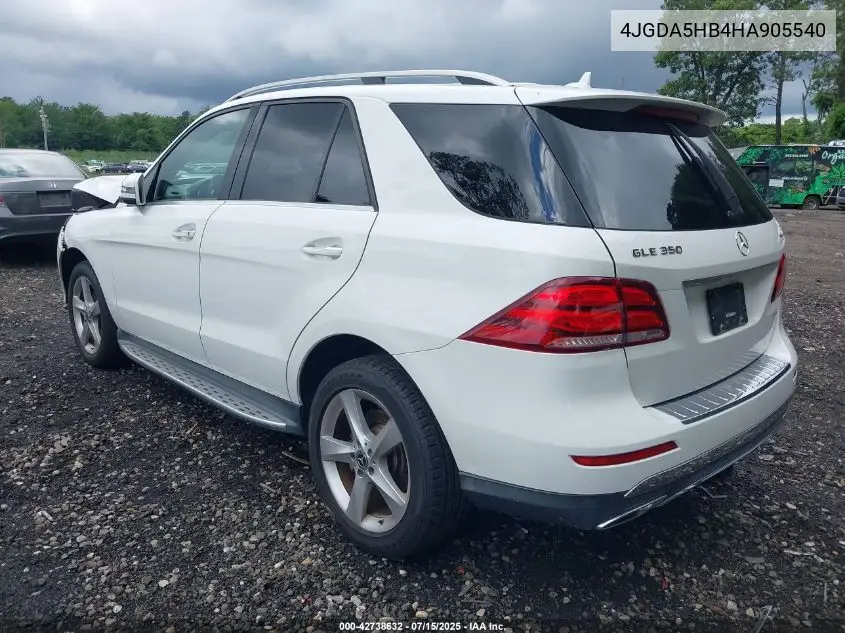 4JGDA5HB4HA905540 2017 Mercedes-Benz Gle 350 4Matic