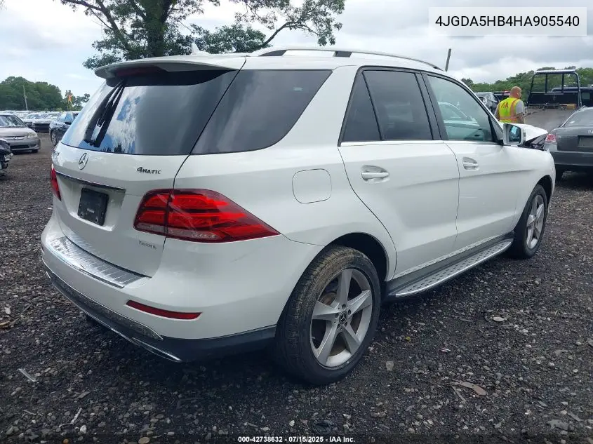4JGDA5HB4HA905540 2017 Mercedes-Benz Gle 350 4Matic