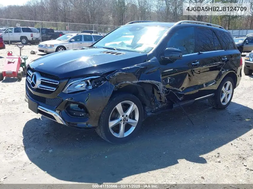 2018 Mercedes-Benz Gle 350 4Matic VIN: 4JGDA5HB2JB124709 Lot: 41753566