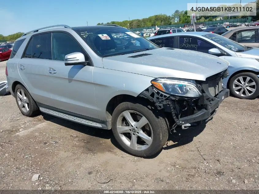 2019 Mercedes-Benz Gle 400 4Matic VIN: 4JGDA5GB1KB211102 Lot: 42145350