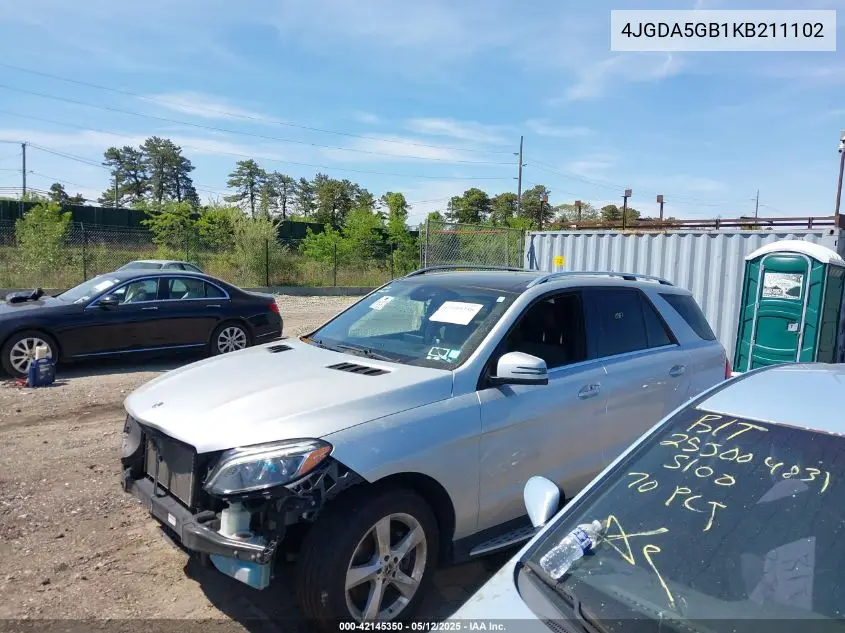 2019 Mercedes-Benz Gle 400 4Matic VIN: 4JGDA5GB1KB211102 Lot: 42145350
