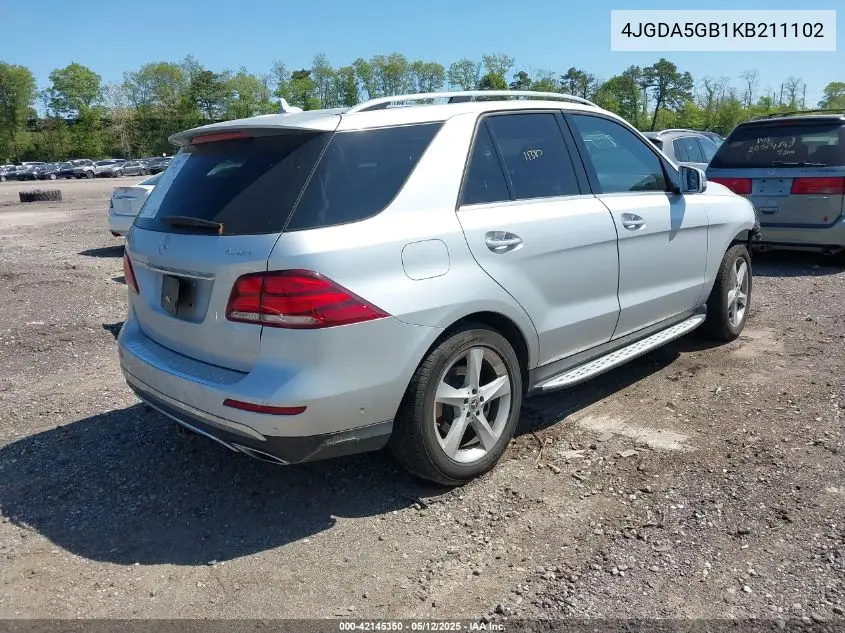 2019 Mercedes-Benz Gle 400 4Matic VIN: 4JGDA5GB1KB211102 Lot: 42145350