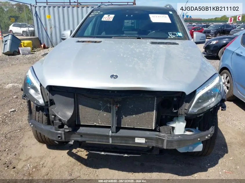 2019 Mercedes-Benz Gle 400 4Matic VIN: 4JGDA5GB1KB211102 Lot: 42145350