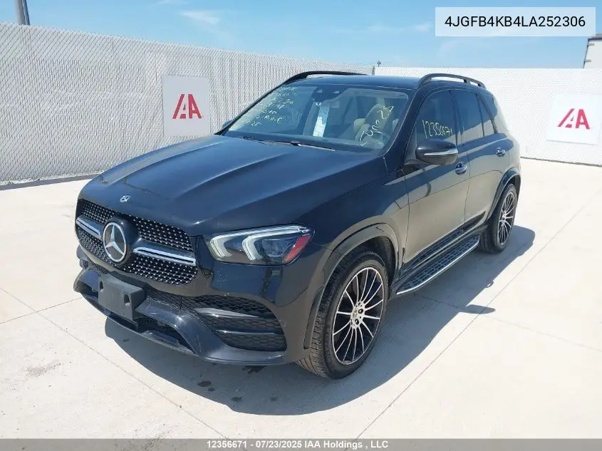 2020 Mercedes-Benz Gle 350 4Matic VIN: 4JGFB4KB4LA252306 Lot: 12356671