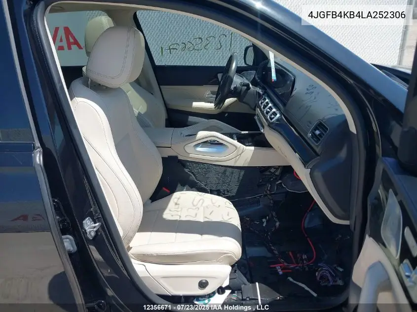 2020 Mercedes-Benz Gle 350 4Matic VIN: 4JGFB4KB4LA252306 Lot: 12356671