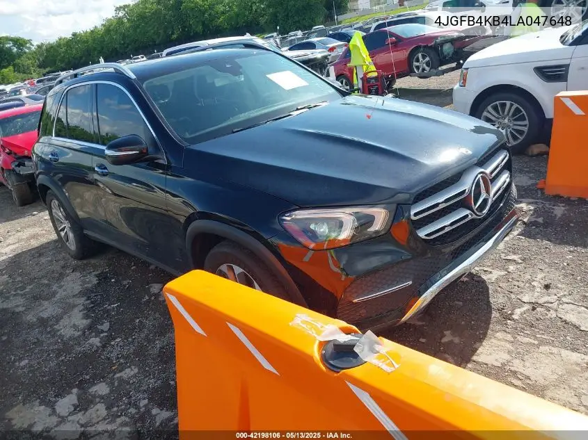 2020 Mercedes-Benz Gle 350 4Matic VIN: 4JGFB4KB4LA047648 Lot: 42198106