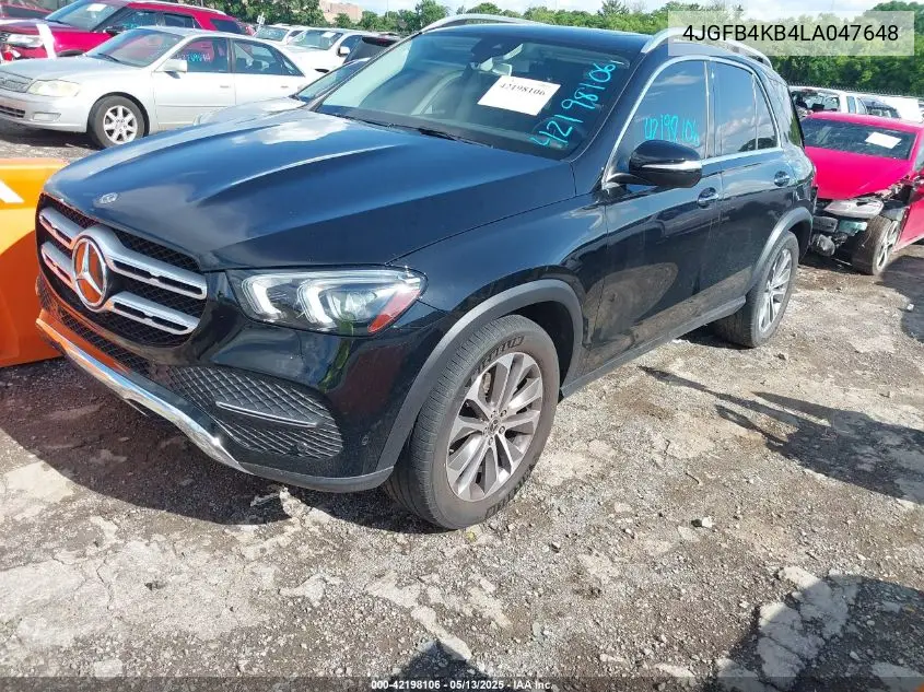 2020 Mercedes-Benz Gle 350 4Matic VIN: 4JGFB4KB4LA047648 Lot: 42198106