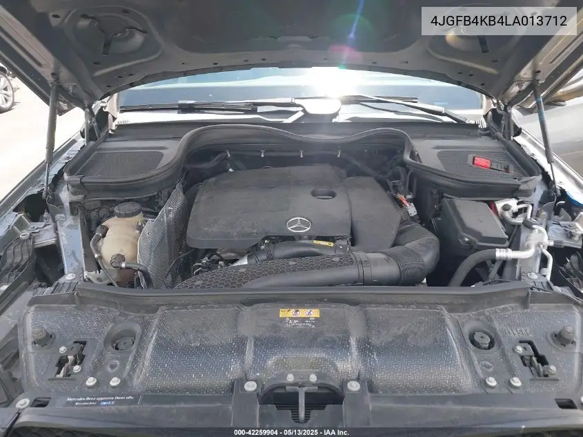 2020 Mercedes-Benz Gle 350 4Matic VIN: 4JGFB4KB4LA013712 Lot: 42259904