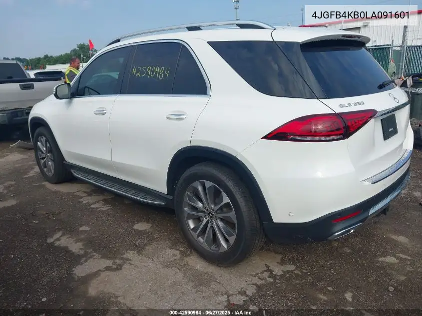 2020 Mercedes-Benz Gle 350 4Matic VIN: 4JGFB4KB0LA091601 Lot: 42590984
