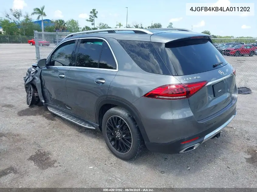 2020 Mercedes-Benz Gle 350 4Matic VIN: 4JGFB4KB4LA011202 Lot: 42613182