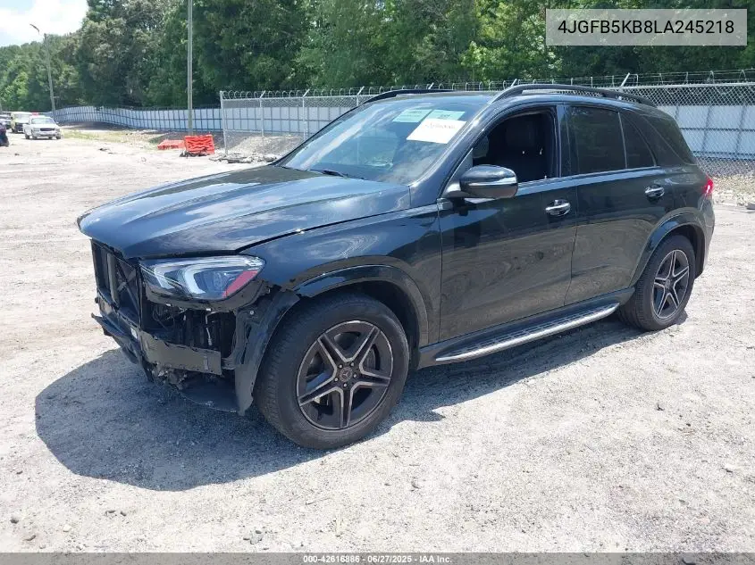 2020 Mercedes-Benz Gle 450 4Matic VIN: 4JGFB5KB8LA245218 Lot: 42616886