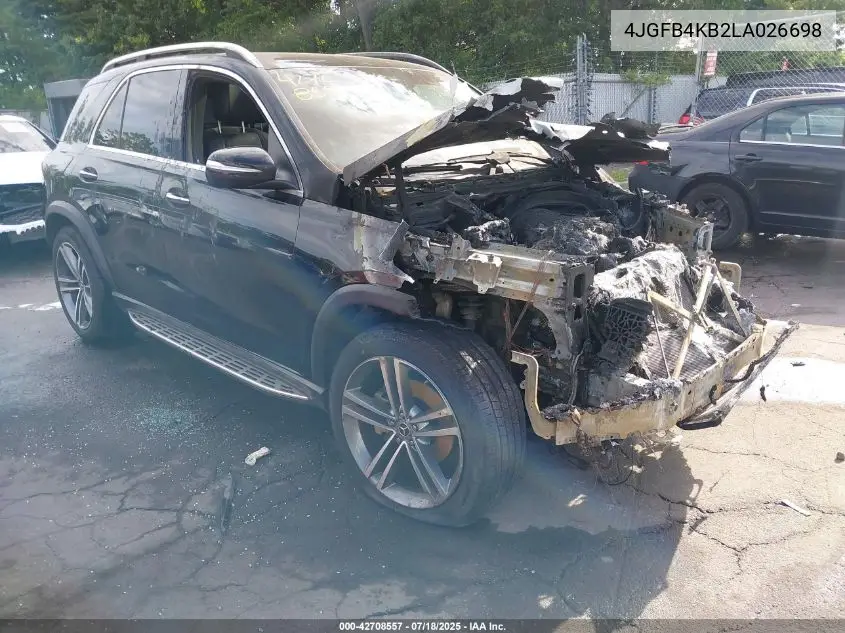 2020 Mercedes-Benz Gle 350 4Matic VIN: 4JGFB4KB2LA026698 Lot: 42708557