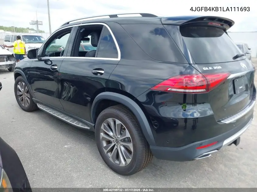 2020 Mercedes-Benz Gle 350 4Matic VIN: 4JGFB4KB1LA111693 Lot: 42759732