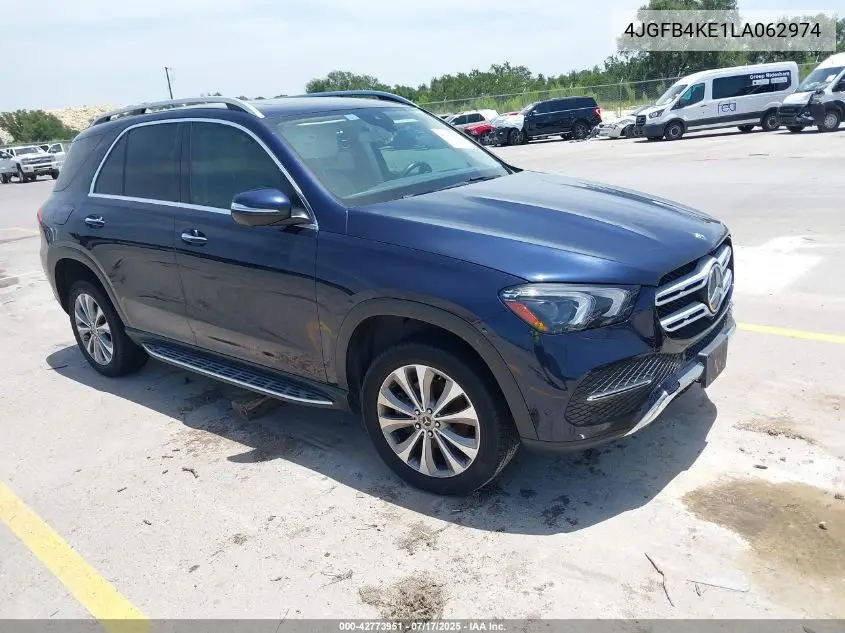 2020 Mercedes-Benz Gle 350 4Matic VIN: 4JGFB4KE1LA062974 Lot: 42773951