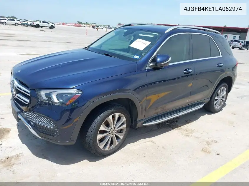 2020 Mercedes-Benz Gle 350 4Matic VIN: 4JGFB4KE1LA062974 Lot: 42773951