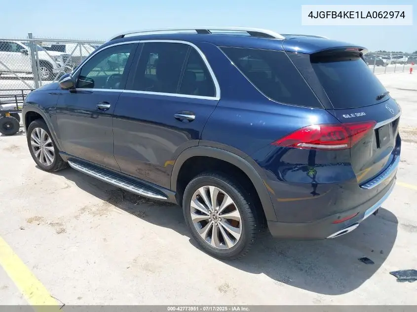 2020 Mercedes-Benz Gle 350 4Matic VIN: 4JGFB4KE1LA062974 Lot: 42773951