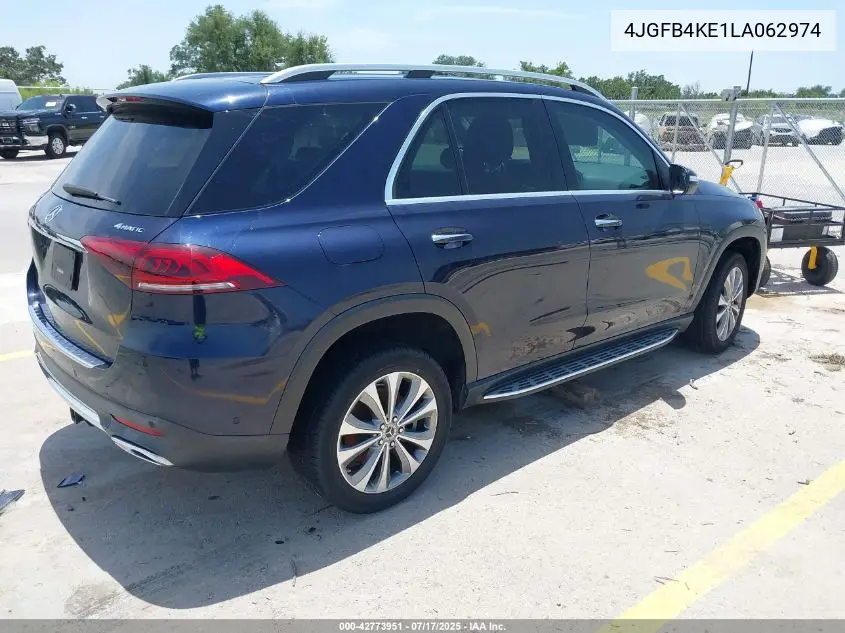 2020 Mercedes-Benz Gle 350 4Matic VIN: 4JGFB4KE1LA062974 Lot: 42773951
