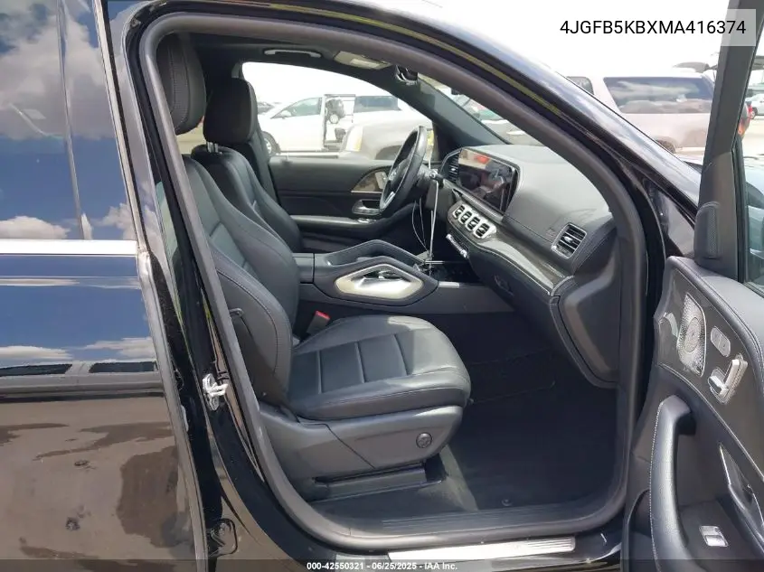 2021 Mercedes-Benz Gle 450 4Matic VIN: 4JGFB5KBXMA416374 Lot: 42550321