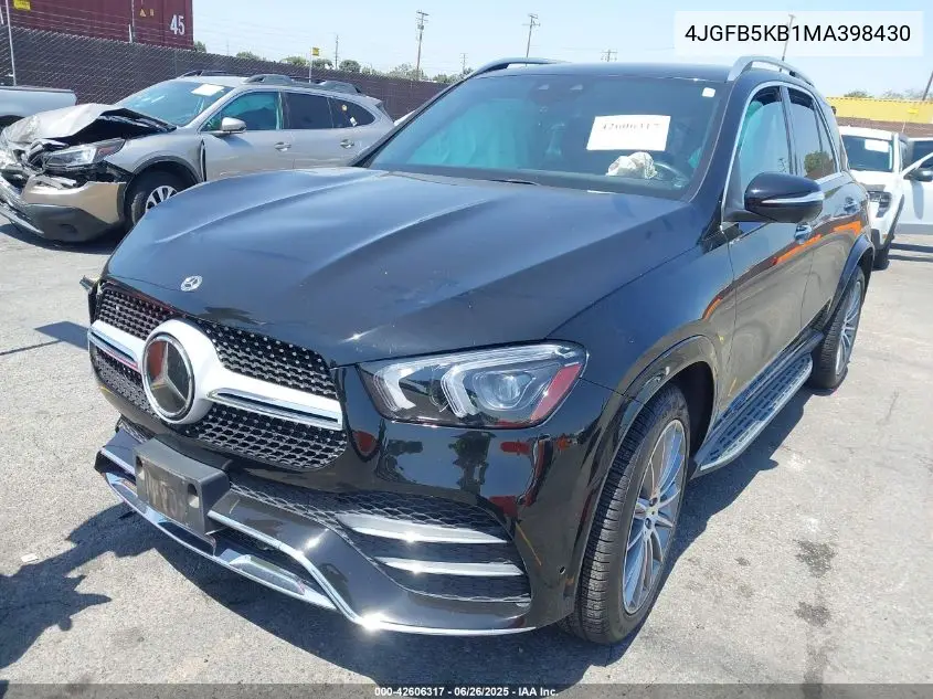 2021 Mercedes-Benz Gle 450 4Matic VIN: 4JGFB5KB1MA398430 Lot: 42606317