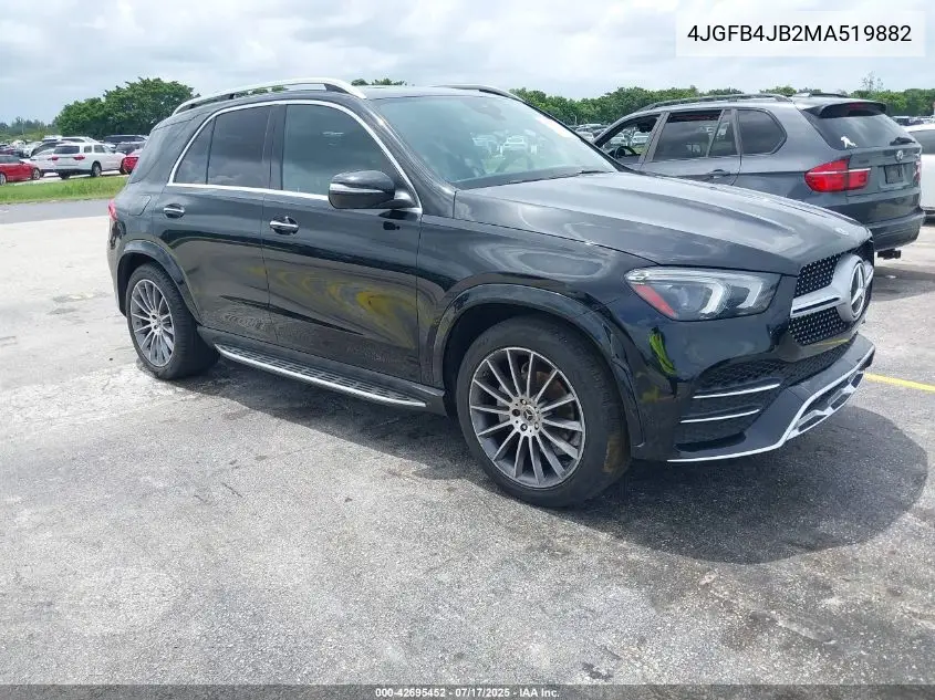 2021 Mercedes-Benz Gle 350 VIN: 4JGFB4JB2MA519882 Lot: 42695452