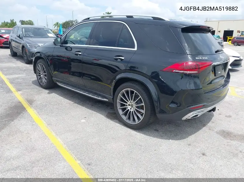 2021 Mercedes-Benz Gle 350 VIN: 4JGFB4JB2MA519882 Lot: 42695452