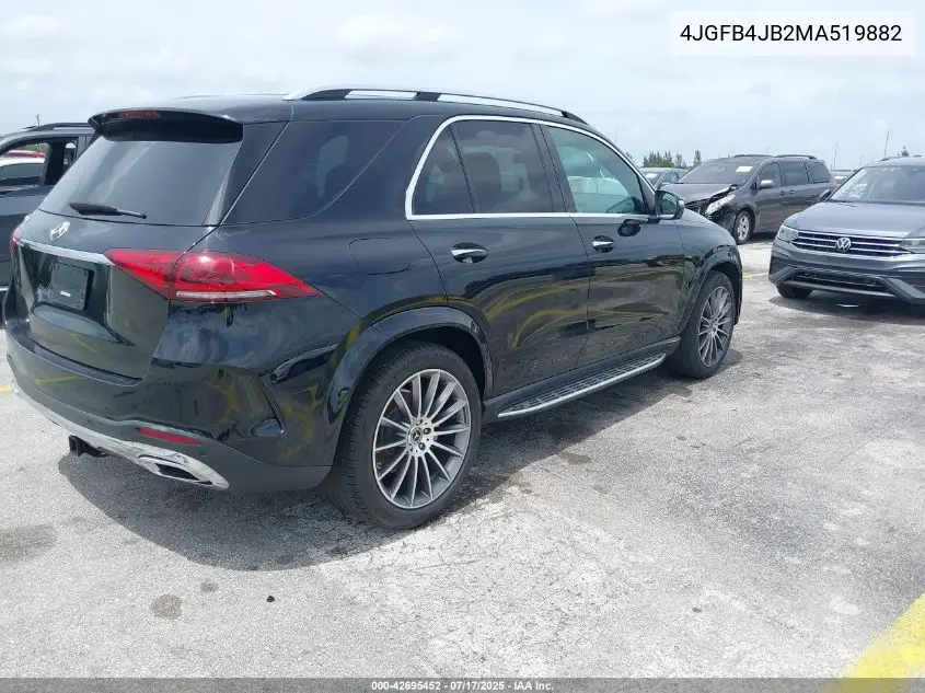 2021 Mercedes-Benz Gle 350 VIN: 4JGFB4JB2MA519882 Lot: 42695452
