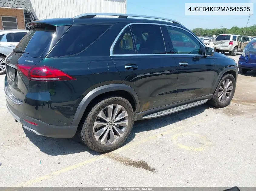 2021 Mercedes-Benz Gle 350 4Matic VIN: 4JGFB4KE2MA546525 Lot: 42776876