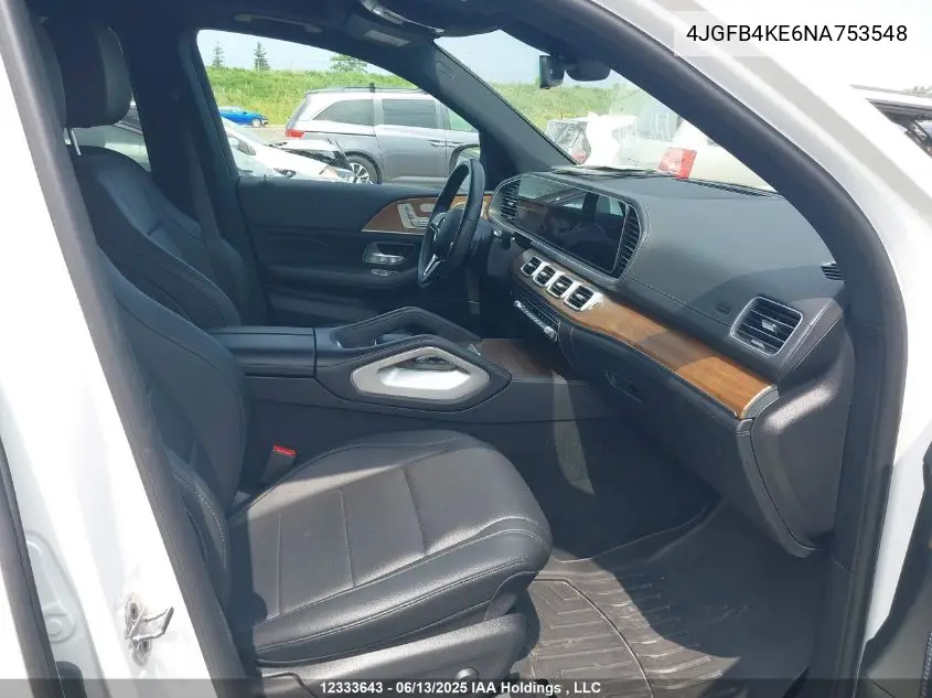 2022 Mercedes-Benz Gle 350 4Matic VIN: 4JGFB4KE6NA753548 Lot: 12333643