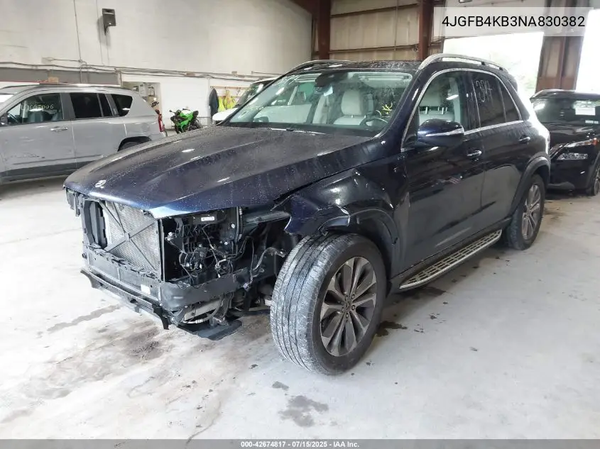 2022 Mercedes-Benz Gle 350 4Matic VIN: 4JGFB4KB3NA830382 Lot: 42674817