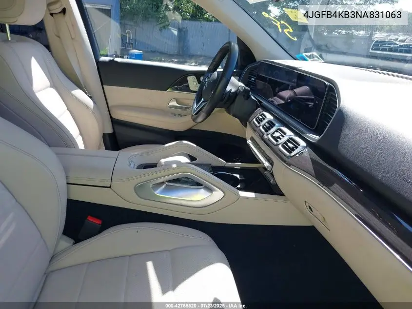 2022 Mercedes-Benz Gle 350 4Matic VIN: 4JGFB4KB3NA831063 Lot: 42765520
