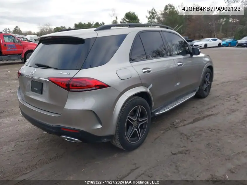 2023 Mercedes-Benz Gle VIN: 4JGFB4KB7PA902123 Lot: 12165322