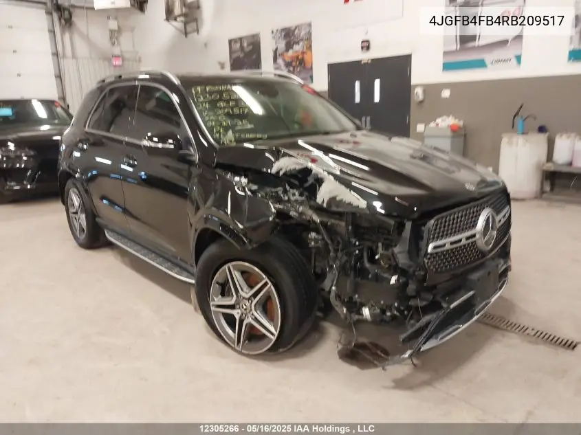 2024 Mercedes-Benz Gle 350 4Matic VIN: 4JGFB4FB4RB209517 Lot: 12305266